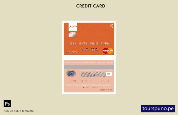 lista para imprimir plantilla de tarjeta mastercard del First Heartland Jýsan Ba